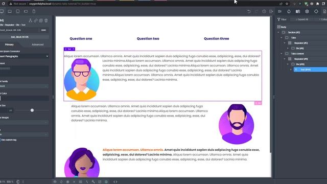 How To Use Oxygen Tabs Inside A Repeater (Post | ACF Repeater | CPT)