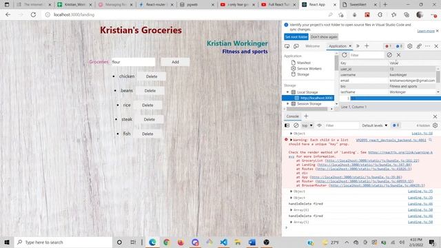 Grocery List App React JS смотреть онлайн