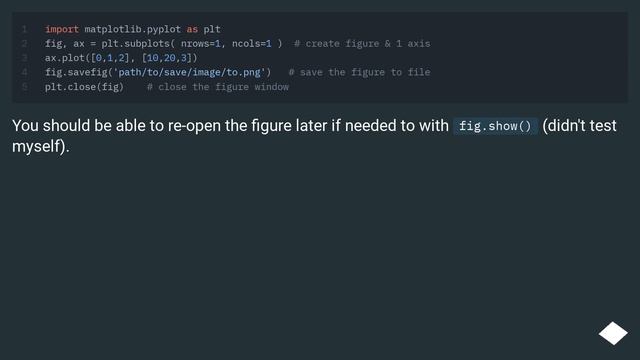 Save plot to image file instead of displaying it using Matplotlib смотреть онлайн