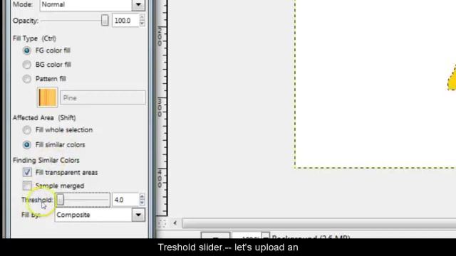 GIMP 2.6 LESSON 5: THE BUCKET FILL WITH SIMILAR COLOR смотреть онлайн