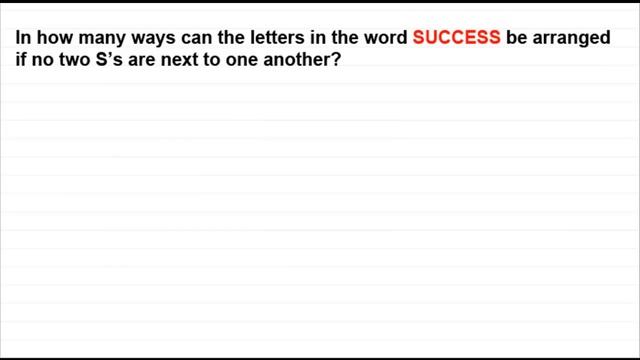 Permutations with restrictions - items not together | ExamSolutions смотреть онлайн