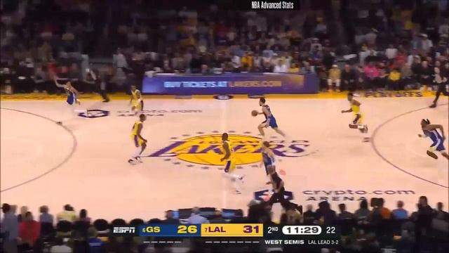Klay Thompson 3 of 19 field goals vs Lakers 2023 PO G6 смотреть онлайн