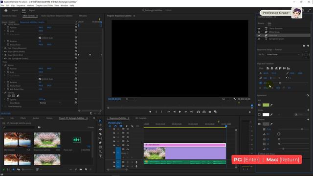 프리미어 프로 강좌 #29. 반응형 사각형 애니메이션 자막 만들기 смотреть онлайн