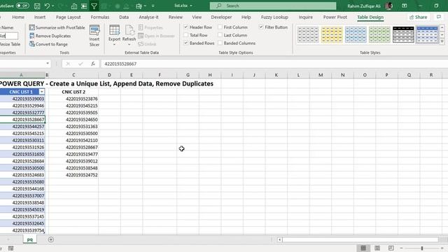 Create a Unique List from multiple data lists, Append Data, Remove Duplicates - POWER QUERY смотреть онлайн
