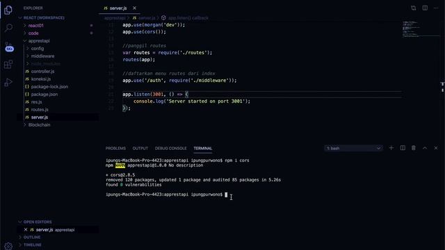 React Tutorial #29 Setting Server REST API dan Mengatasi CORS Error pada React.Js смотреть онлайн