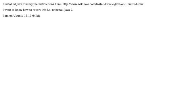 Ubuntu: How to uninstall Java 7 binaries installed from Oracle? (2 Solutions!!) смотреть онлайн