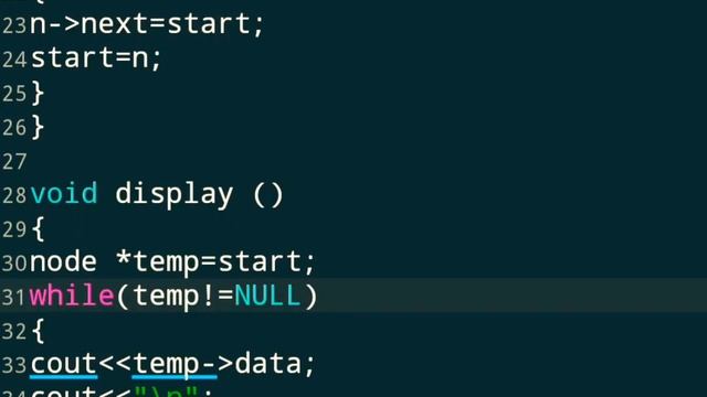 Linked list implementation/creation(Insertion of node at the beginning) in C++ смотреть онлайн