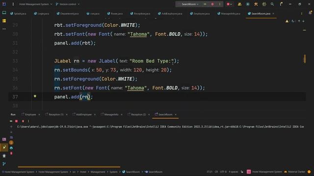 Hotel Management System | Creating Search Room Class | Java Project смотреть онлайн