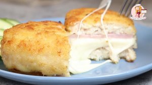 Вот так можно превратить обычные куриные котлеты в праздник - КОТЛЕТЫ С ВЕТЧИНОЙ И СЫРОМ