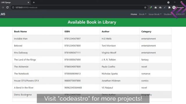 Simple Library Management System in Django with Source Code - CodeAstro смотреть онлайн