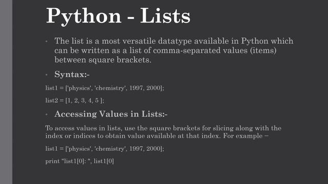 PYTHON Lists (Part 1) | Lecture #12 | Python Tutorial for beginners смотреть онлайн