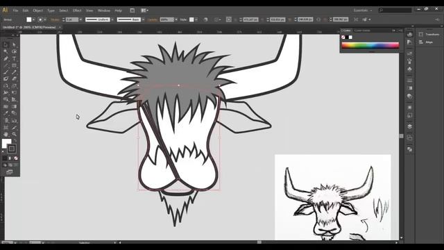 Logo Creation Process from Sketch to Vector смотреть онлайн