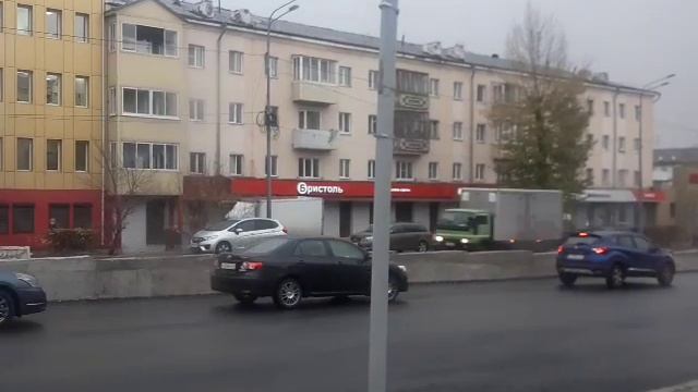 Поездка по проспекту 50-летия Октября 18 октября 2023 г. Улан-Удэ