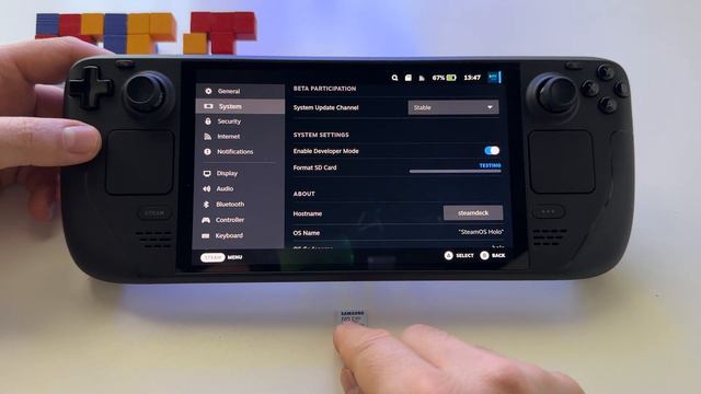 Time To Format 1TB Sdcard In Steam Deck OLED | Using Sdcard Memory With Steam Deck Oled