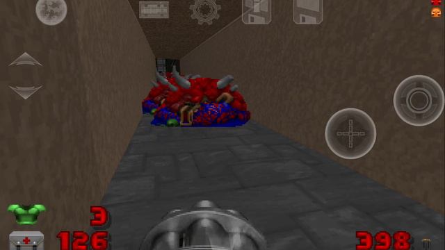 Окончание Восьмого уровеня 8 игры Дум 2 проходим DOOM2 на Андроиде, первый эпизод 1, MAP08, Map 08