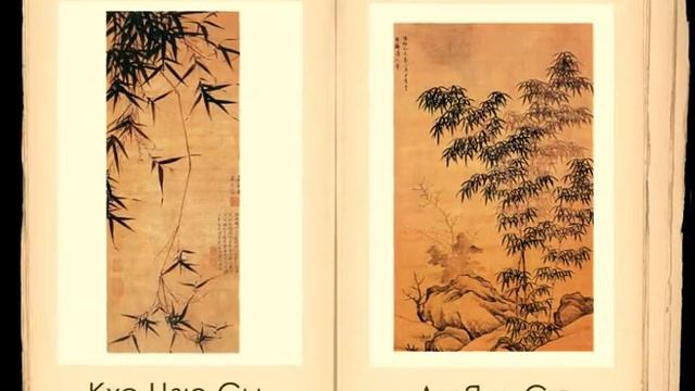 Китайская живопись бамбука 墨竹. Живопись бамбука мастера эпохи 元 Юань смотреть онлайн