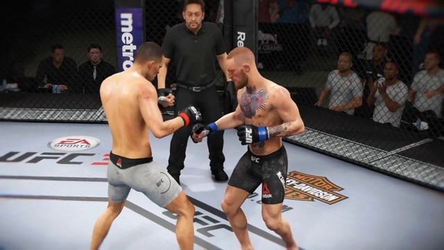 UFC 3 MCGREGOR DIAZ DOUBLE KNOCKOUT **** смотреть онлайн