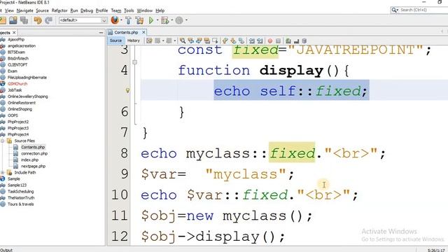 php oops in hindi lec 4 (constatnt) php tutorials смотреть онлайн