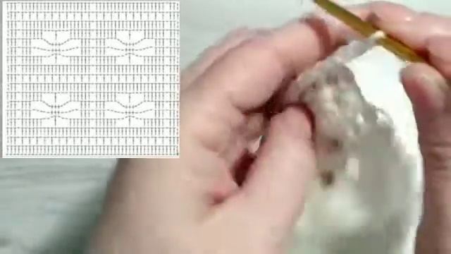 ???Узор крючком Паучки для летней кофты - Вязание крючком для начинающих смотреть онлайн
