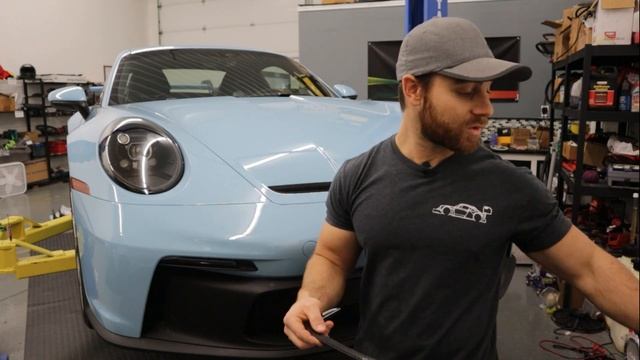Porsche 992 GT3 Radiator Gurney Flap Kit Installation смотреть онлайн