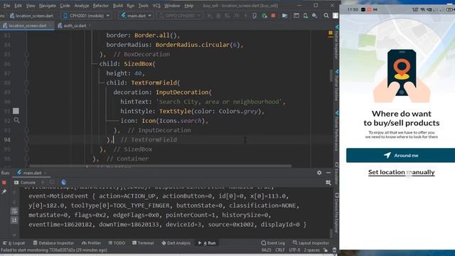 Flutter OLX Clone # Part 8 | Select Location Manually смотреть онлайн