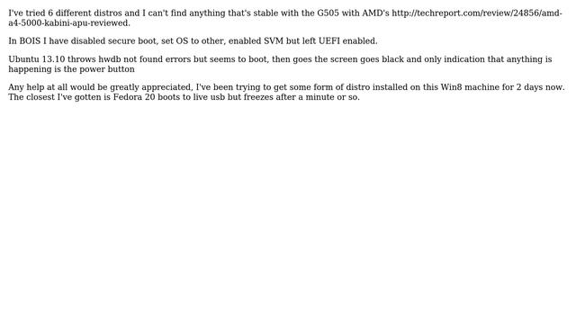 Installing Ubuntu 12.04 / 13.10 on G505 laptop with AMD A4-5000 смотреть онлайн