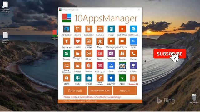 How to Remove Built-In Apps from Windows 10 using || 10AppsManager and Power Shell смотреть онлайн