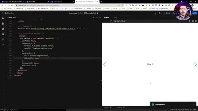 ‫ساخت اسلایدر با Swiper JS | سری دوم دمو ها смотреть онлайн
