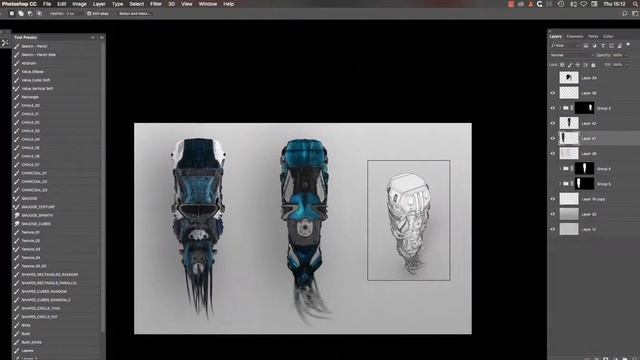 Ship design / concept art process смотреть онлайн
