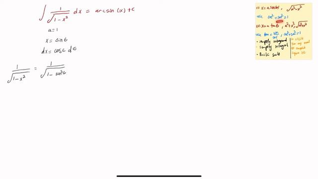 Why the Antiderivative of 1/sqrt(1-x^2) is arcsin(x)?| (Ali BA) смотреть онлайн