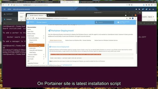 How to install portainer on docker swarm смотреть онлайн