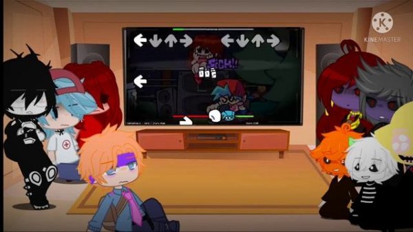 ? FNF Character reacts to VS Slenderman Mod // Early Halloween special! // Gacha Club ?