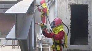 Пескоструйная очистка металлоконструкций.wmv