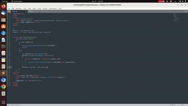 PHP AJAX tutorial. смотреть онлайн