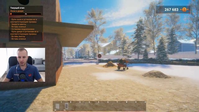 Строительство целого дома "Зимний пригород" займет у вас 3 часа – Builder Simulator [8] смотреть онлайн