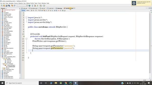 Request Dispatcher Interface in Servlet смотреть онлайн