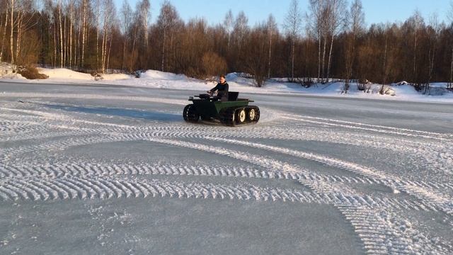 Гусеничный вездеход по льду смотреть онлайн