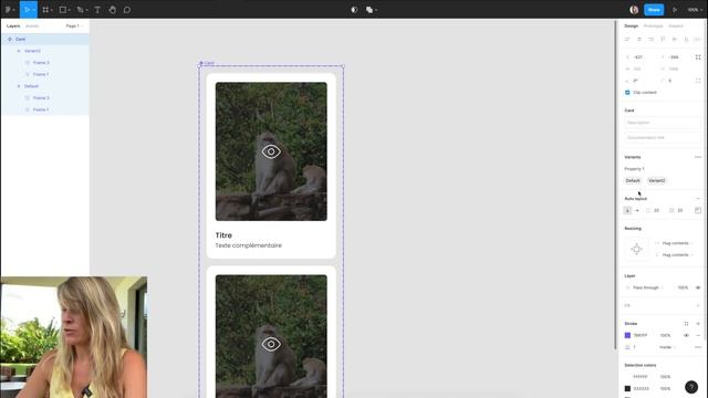 Figma - ANIMATION au survol d'une card - Composants interactif - Tuto fr смотреть онлайн