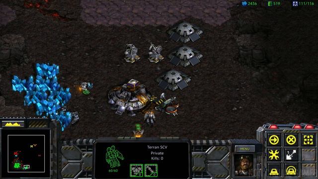 Starcraft Brood War Remastered Terran Mission 8 To chain the beast смотреть онлайн