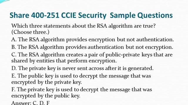 Endexam Cisco 400-251 CCIE Security Exam Sample Questions смотреть онлайн