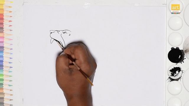 The big roar black panther drawing | How to draw A Black panther смотреть онлайн