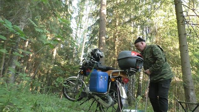 Мото дальняк на Альфе ,еду во РЖЕВ , приключения начались !!! ( проколол ) смотреть онлайн