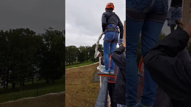 Мой первый раз! Как делать не надо! Роупджампинг! смотреть онлайн