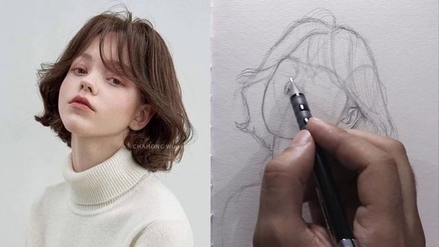 How to draw a girl like a pro in simple steps | Using Loomis method смотреть онлайн