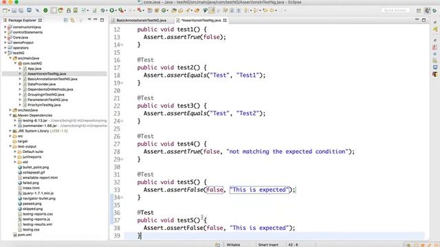 Assertions In TestNg смотреть онлайн