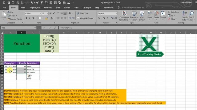 Power bi bangle Excel Hour function minute function second function time function now function смотреть онлайн