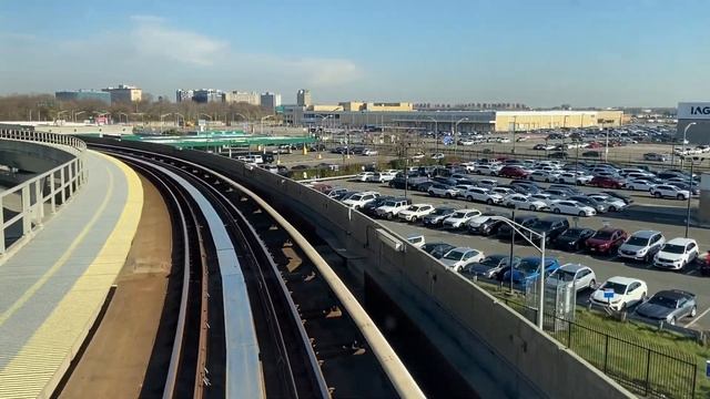 JFK Airtrain system head end ride tour. 11/21/20 смотреть онлайн