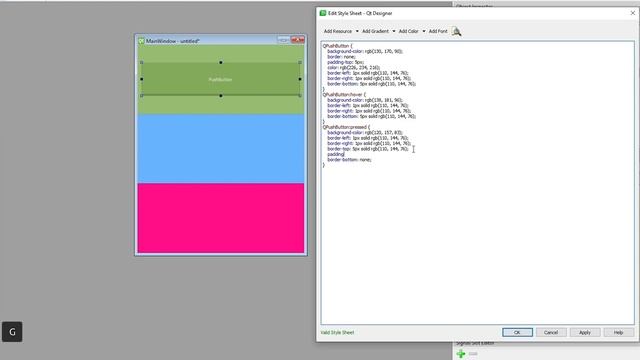 Qt Designer - Custom Buttons - Time Lapse Video [Stylesheet / Modern GUI] Qt for Python and C++ смотреть онлайн