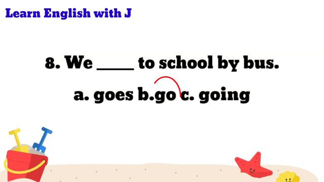 Quiz on Present Simple tense | Learn English with J смотреть онлайн