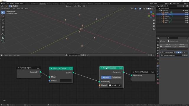 New Blender 3.0 Feature: Mesh to Curve Geometry Node смотреть онлайн